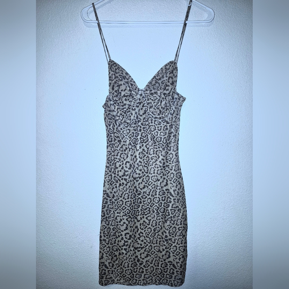 Cheetah print bodycon dress